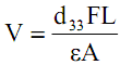 Piezoelectric equation 4